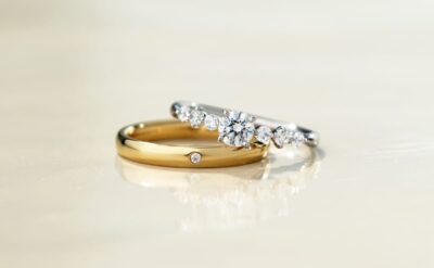 オシャレなデザインの婚約指輪